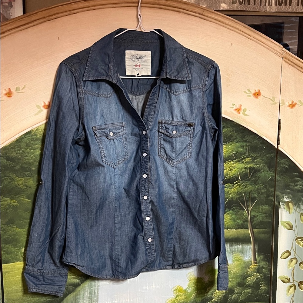 Buffalo David Bitton Blue Button Down Shirt
